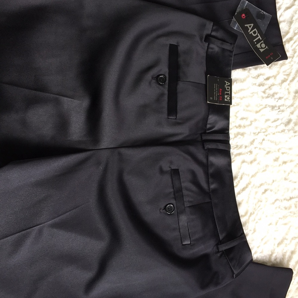 APT 9 Black dress pants size 8 NWT - Picture 2 of 5